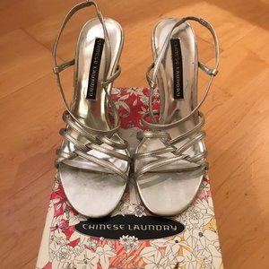 Chinese Laundry Strappy Silver Heel